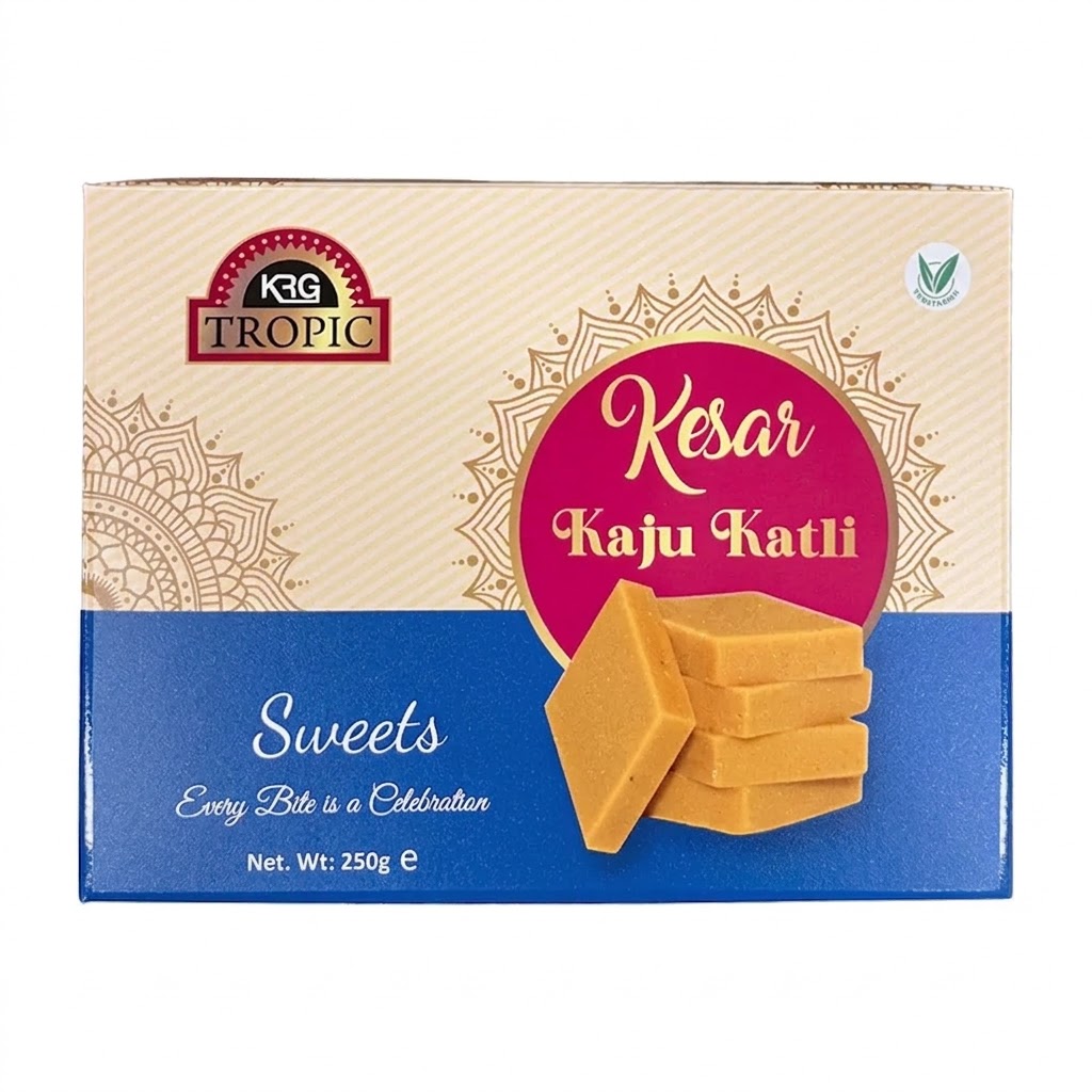 KRG Kesar Kaju Katli