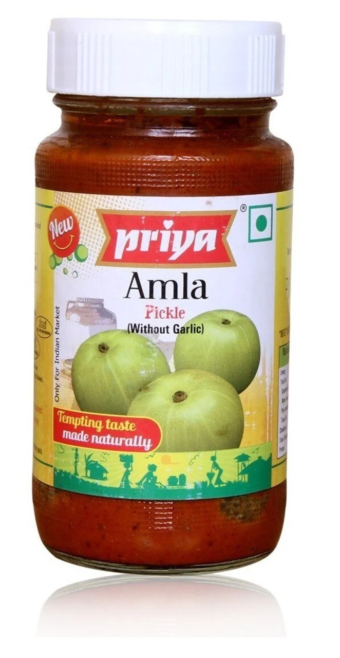Priya Amla Without Garlic Pickle