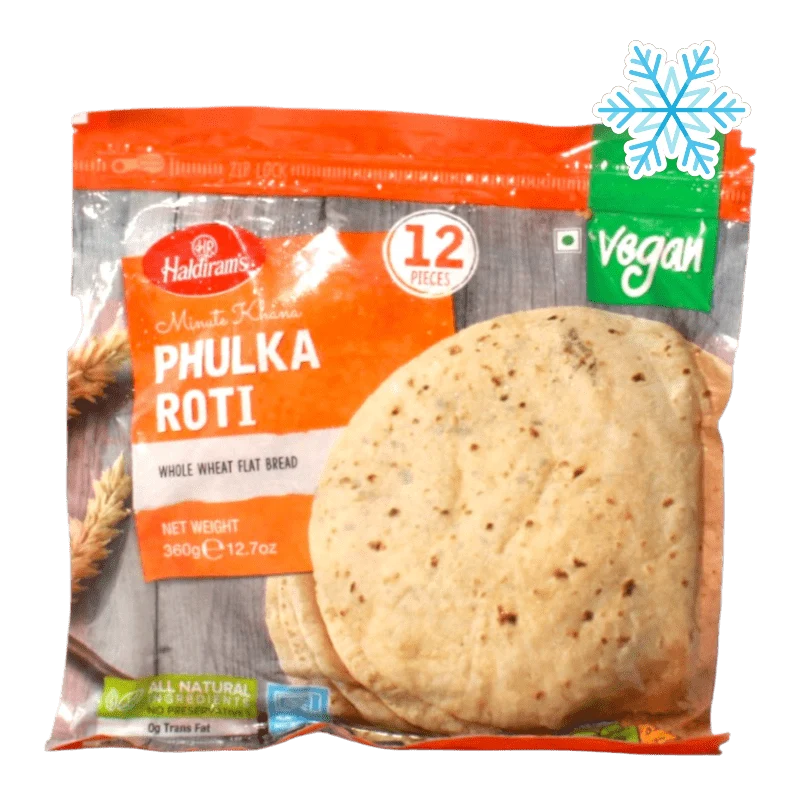Minute Khana Phulka Roti (Vegan) 12 Pieces - 360g