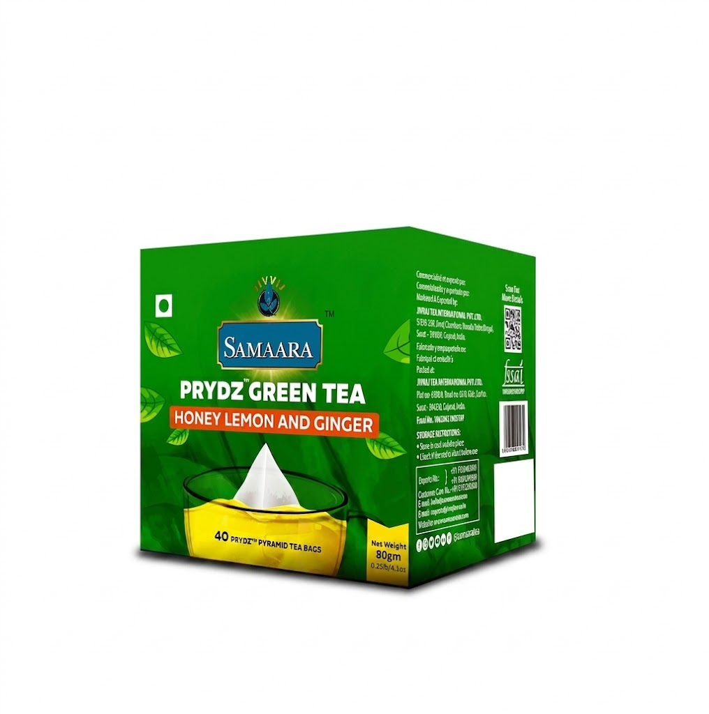 Samaara Honey & Lemon & Ginger & Tulsi Green Tea