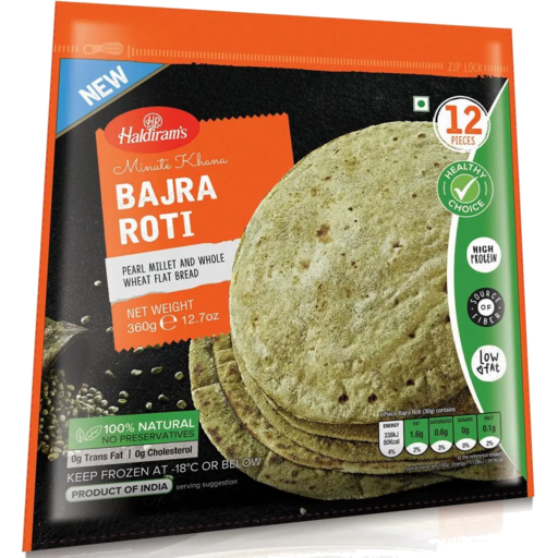 Minute Khana Bajra Roti 12 Pieces - 360g