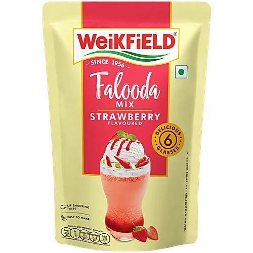 Weikfield Falooda Strawberry Mix Powder