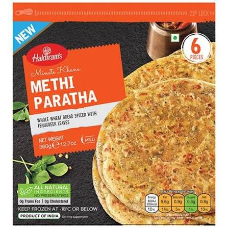 Minute Khana Methi Paratha 6 Pieces - 300g