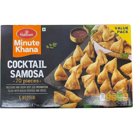 Minute Khana Cocktail Samosa 70 Pieces - 1.4kg